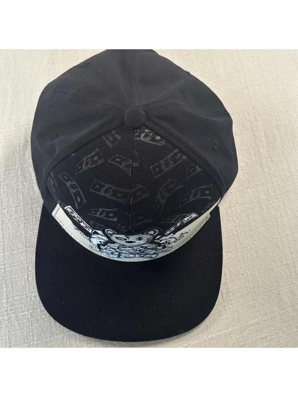 Self Made New Leader TL Embroidery Bear Money Snapback Hat Adult Adjustable Cap